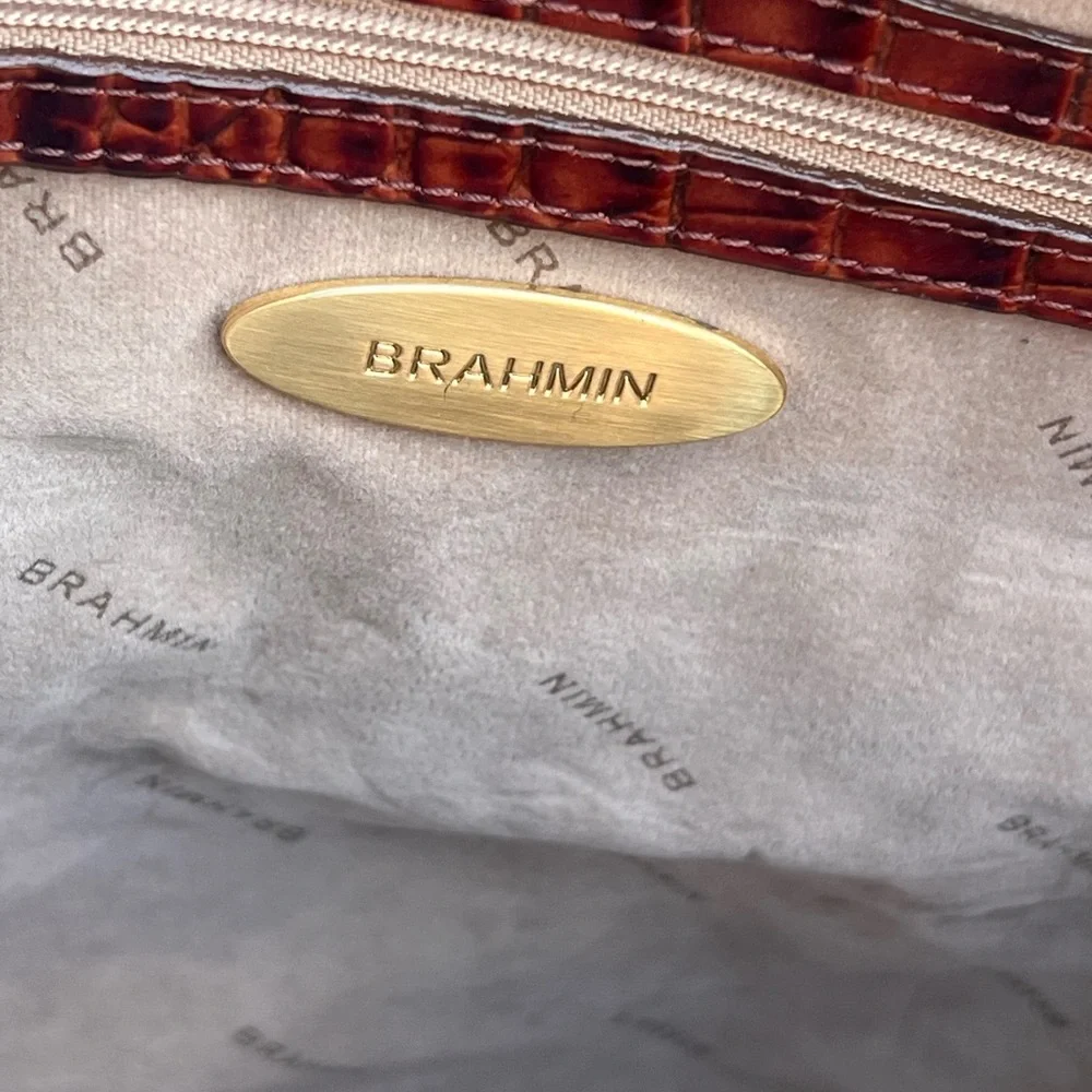 Brahmin Asher Tote Shoulder Bag PECAN - Picture 4 of 11
